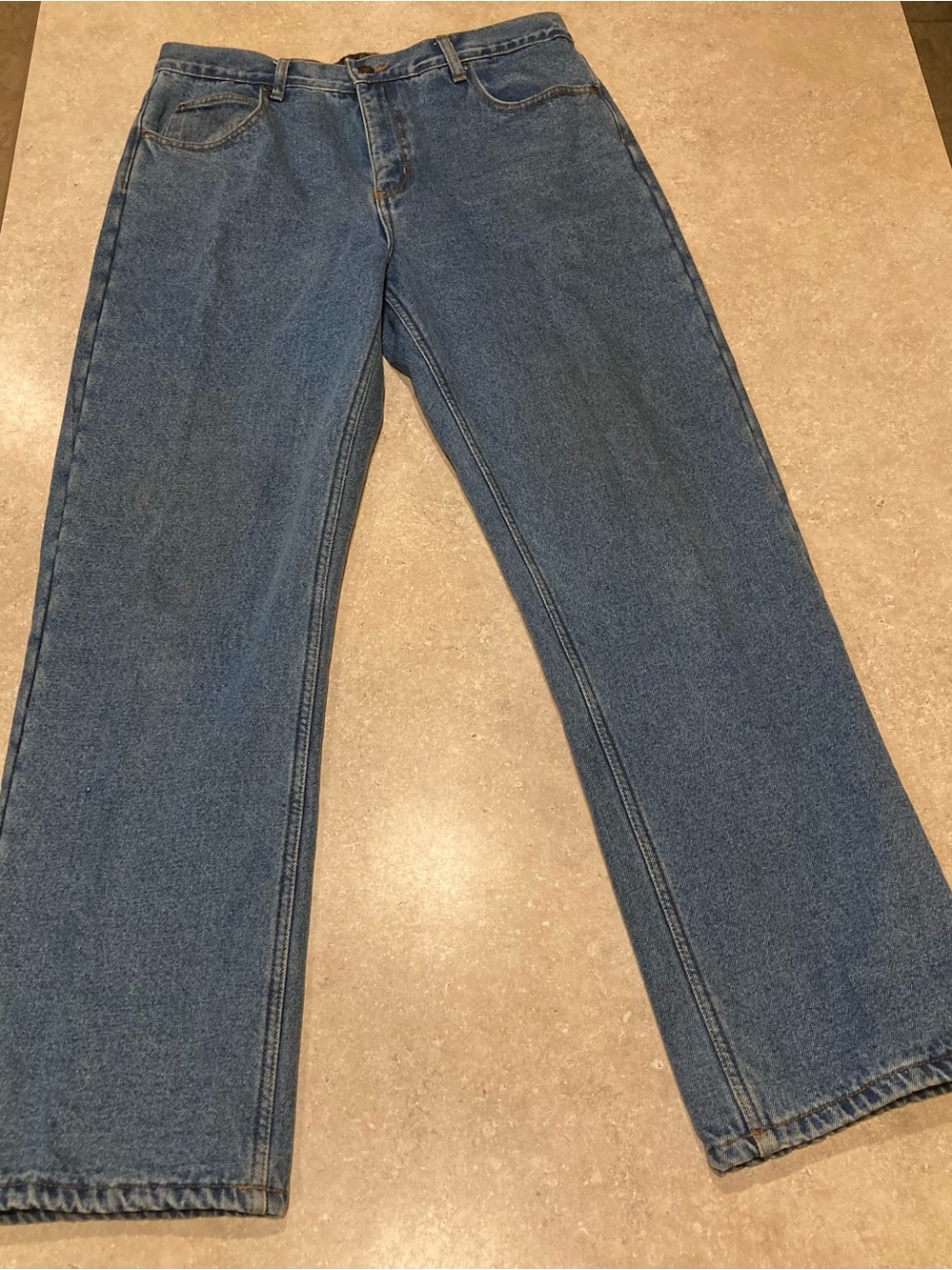 Classic Men's Blue Straight-Leg Jeans Redhead 34x30